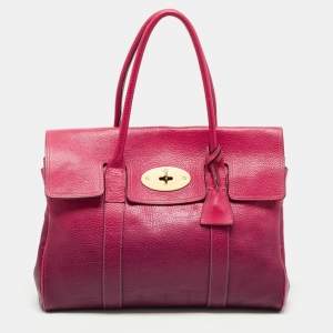 Mulberry Pink/Purple Ombre Leather Bayswater Satchel