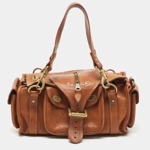Mulberry Brown Leather Emmy Darwin Satchel