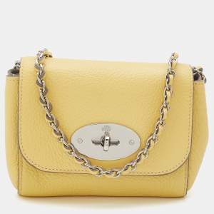Mulberry Yellow Leather Mini Lily Shoulder Bag