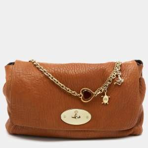 Mulberry Brown Leather Edna Chain Shoulder Bag 
