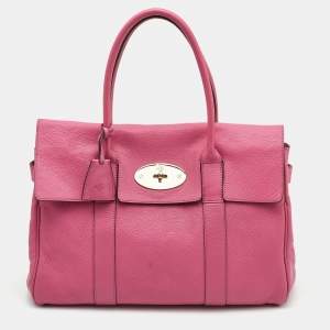 Mulberry Pink Leather Bayswater Satchel