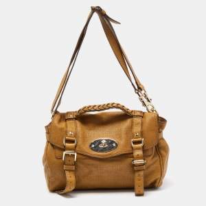 Mulberry Tan Glossy Leather Alexa Bag