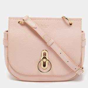Mulberry Pink Leather Amberley Shoulder Bag