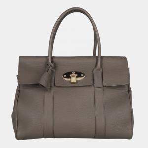 Mulberry Bayswater -  Women's Leather Handbag - Grey - One Size