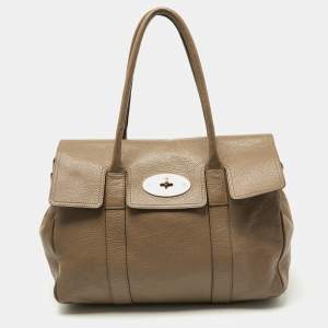 Mulberry Beige Leather Bayswater Satchel