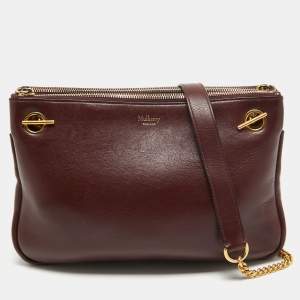 Mulberry Burgundy Leather Winsley Shoulder Bag