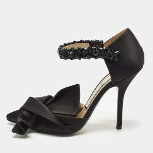 مملوكة مسبقًا N21 Raso Size 38.5 Black Satin Pumps