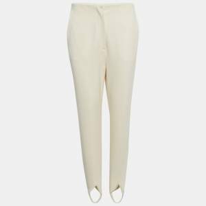 Nanushka Cream Jersey Darby Stirrup Leggings M