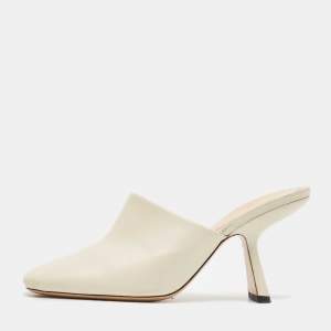 Nicholas Kirkwood Cream Leather Sandals Size 40