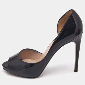 Nicholas Kirkwood Black Patent Leather D'orsay Pumps Size 39