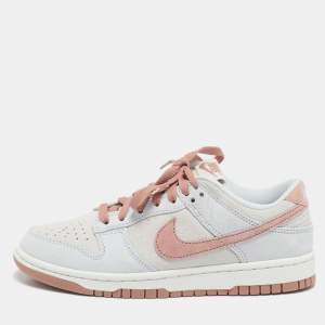 Nike Multicolor Suede Dunk Low Fossil Rose Sneakers Size 38.5