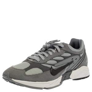 Nike Air Grey Leather And Mesh Ghost Racer Sneakers Size 41