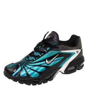Nike Air Max Black/Blue Fabric Tailwind V Skepta Low Top Sneakers Size 41