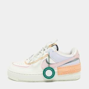 Nike Air Force Multicolor Leather Dunk Low Top Sneakers Size 37.5