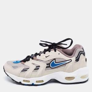 Nike Multicolor Fabric and Leather Air Max 96 II Malt Taupe Haze Low-Top Sneakers Size 40