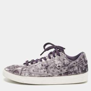 Nike Purple Velvet Blazer Dark Raisin Sneakers Size 38.5