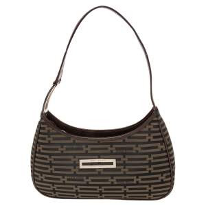 Nina Ricci Tobacco Printed Nylon Shoulder Bag