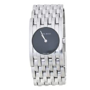 Pre Owned Nina Ricci Black Stainless Steel Classic N00113 Women's Wristwatch 25 mm