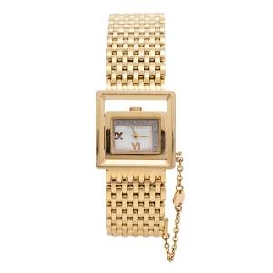 Nina Ricci Silver Gold Tone Stainless Steel N022.43 Women's Wristwatch 28.5 mm