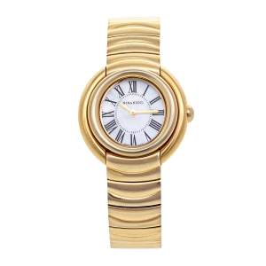 Nina Ricci Mother Of Pearl Gold Plated Stainless Steel N1080SM Women's Wristwatch 36 mm