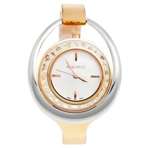 Nina Ricci Mother of Pearl Two-Tone Stainless Steel N030004SM Women's Wristwatch 38 mm