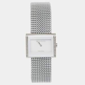 Nina Ricci White Diamond Stainless Steel N025.72.20.60 Women's Wristwatch 28 mm
