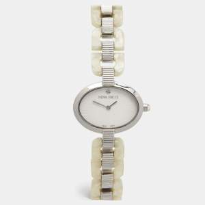 Nina Ricci White Acetate Stainless Steel N052006 Women's Wristwatch 32 mm