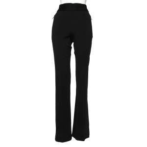 Off-White Black Stretch Knit Flared Silhouette Track Pants M