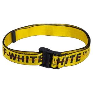 Off-White Yellow/Black Nylon Industrial Belt 200 CM