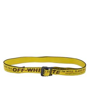 Off-White Yellow-Black Nylon Classic Industrial Belt 200 CM