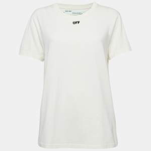 Off-White Off-White Arrow Print Cotton Crew Neck T-Shirt L