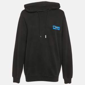 Off-White Black Painted Arrows Cotton Reg Hoodie S