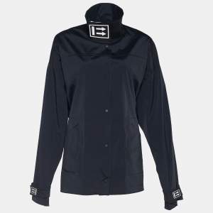 Off-White Black Technical Button front Oversized Track Jacket S