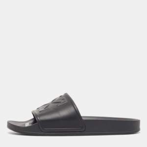 Off-White Black Rubber Arrow Pool Slides Size 41