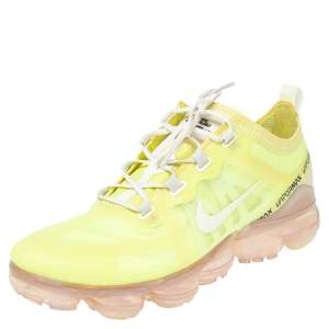 Nike Luminous Green Nylon And Suede Air Vapormax Sneakers Size 38.5