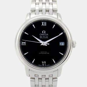 Pre Owned Omega De Ville Prestige 424.10.33.20.01.001 Automatic Black Stainless Steel Women's Wristwatch 32.5 mm