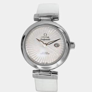 Pre Owned Omega Ladymatic 425.33.34.20.05.001 Automatic White stainless steel Women's Wristwatch 34 mm