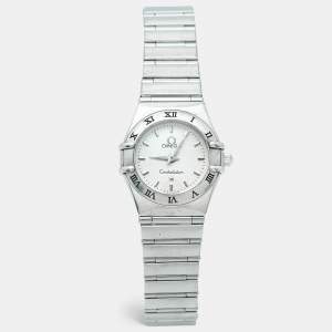 مملوكة مسبقًا Omega Constellation 795.1203 Silver Dial Stainless Steel Women's Wristwatch 22.50 mm