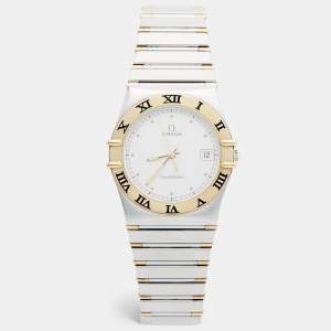 Pre Owned ساعة يد نسائية أوميغا كونستليشن 396.1070.1/ 396.1080.1 ستانلس ستيل و ذهب أصفر عيار 18 مينا شامبين 32.50 مم