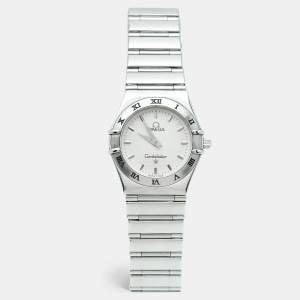 Pre Owned Omega Constellation 1572.30.00 Silver Dial Stainless Steel Women's Wristwatch 22.50 mm