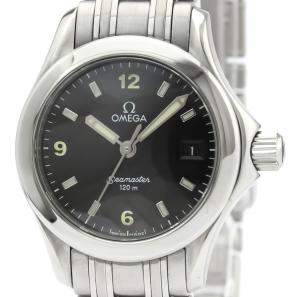 Omega Black Stainless Steel Seamaster 120M 2581.53 Women's Wristwatch 26MM