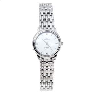 Omega Mother Of Pearl Stainless Steel De Ville Prestige 424.10.27.60.05.001 Women's Wristwatch 27.40 mm