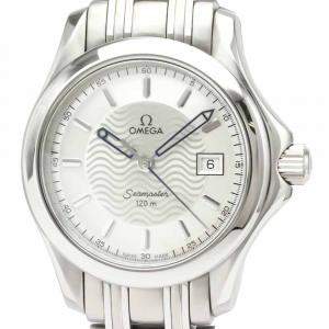 Pre Owned Omega Silver Stainless Steel Seamaster 2581.31 Women's Wristwatch 26MM