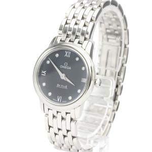 Pre Owned Omega Blue Stainless Steel De Ville 424.10.27.60.53.001 Quartz Women's Wristwatch 27 MM