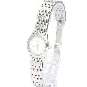 Pre Owned Omega Silver Stainless Steel De Ville Prestige 4570.31 Women's Wristwatch 22 MM