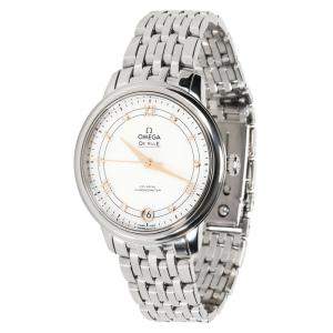 Omega Silver Stainless Steel DeVille 424.10.33.20.52.001 Women's Wristwatch 32 MM
