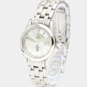 Omega Silver Stainless Steel Seamaster 120M 2571.31 Women's Wristwatch 28 mm