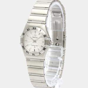Omega Silver Stainless Steel Constellation 1562.31 Quartz Women's Wristwatch 22 mm