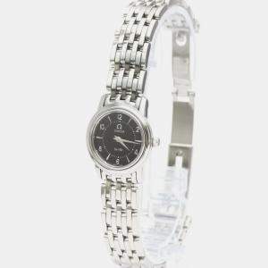 Omega Black Stainless Steel De Ville 4570.50 Quartz Women's Wristwatch 22 mm