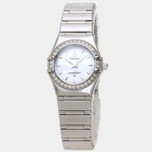 Omega MOP Diamonds Stainless Steel Constellation 1466.71 Women's Wristwatch 23 mm
